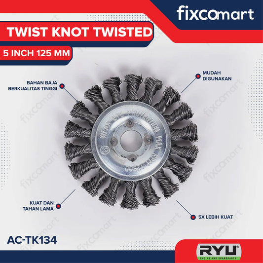 RYU Twisted Knot TWISTED 5 Inch 125 X 0.5 mm FIXCOMART