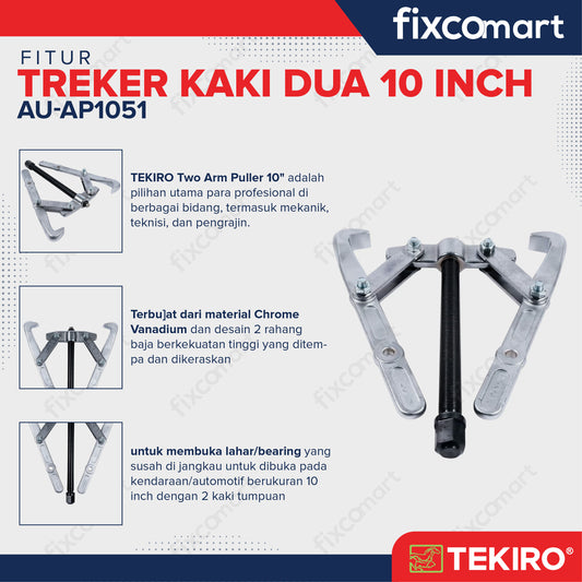 Tekiro Treker Kaki Dua 10 Inch / Two Arm Puller