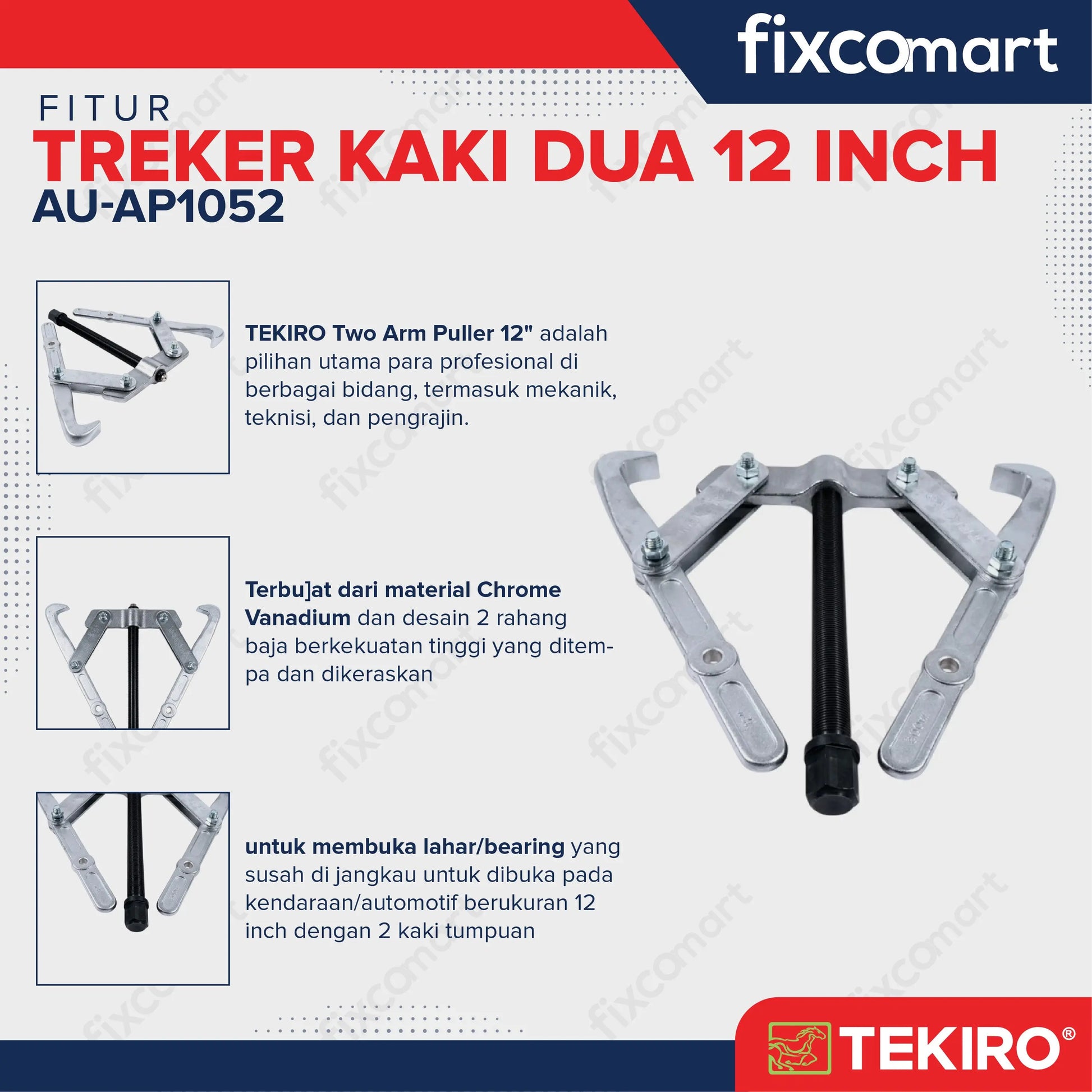 Tekiro Treker Kaki Dua 12 Inch / Treker Kaki 2 FIXCOMART
