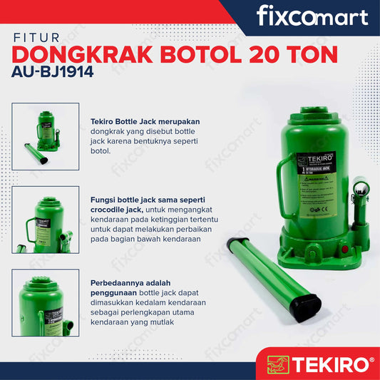 Tekiro Dongkrak Botol 20 Ton FIXCOMART