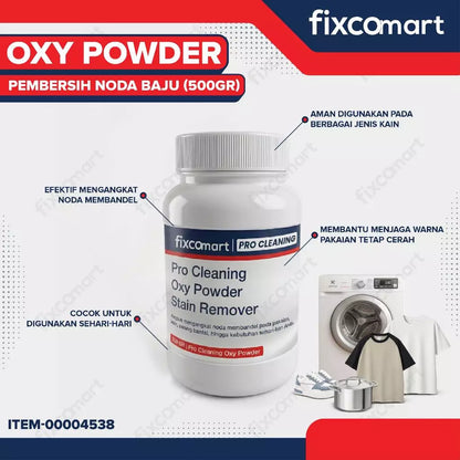 Fixcomart Pro Cleaning Oxy Power Pembersih Noda Baju Cloth Stain Remover 500gr