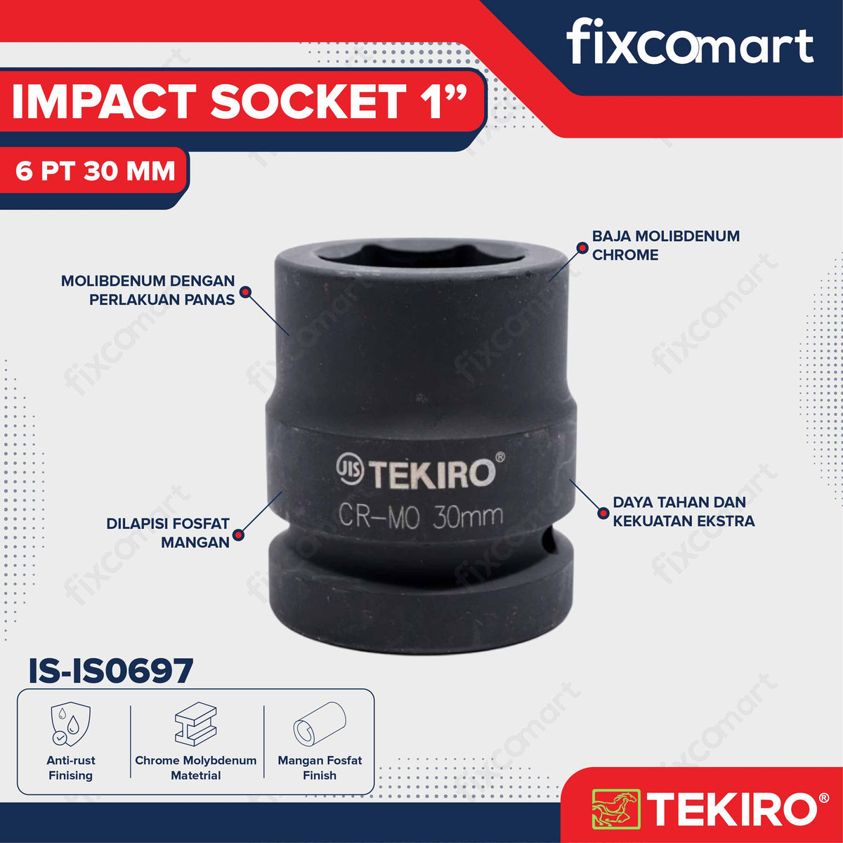 Tekiro Mata Sock Impact 1 Inch 30 Mm 6Pt