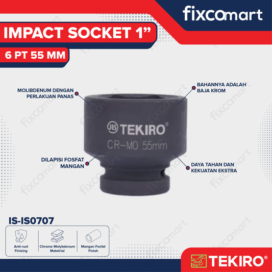 Tekiro Mata Sock Impact 1 Inch 55 Mm 6Pt