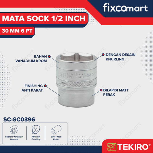 Tekiro Mata Sock 1/2 Inch 29 mm 6PT