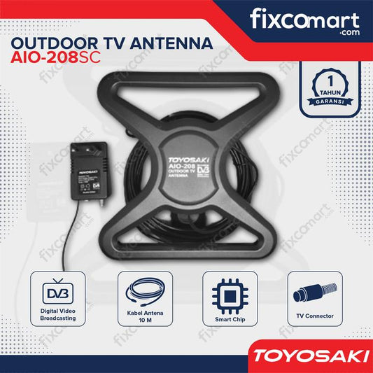 ANTENA TV Digital Outdoor Toyosaki AIO 208 SC USB DVB