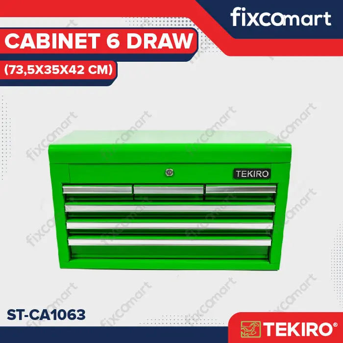 Tekiro Cabinet 6 Draw / Kotak Penyimpanan Perkakas FIXCOMART