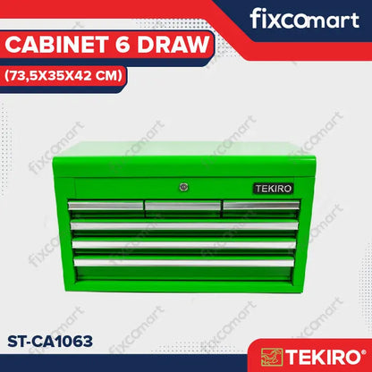 Tekiro Cabinet 6 Draw / Kotak Penyimpanan Perkakas FIXCOMART