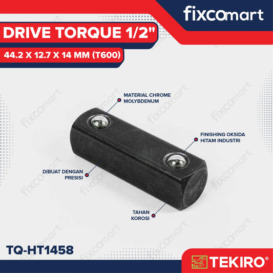 TEKIRO Drive Torque 1/2" 44.2 X 12.7 X 14 Mm (T600) FIXCOMART