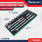 Tekiro Eva 1/2 Inch Dr Socket Set 24 Pcs FIXCOMART