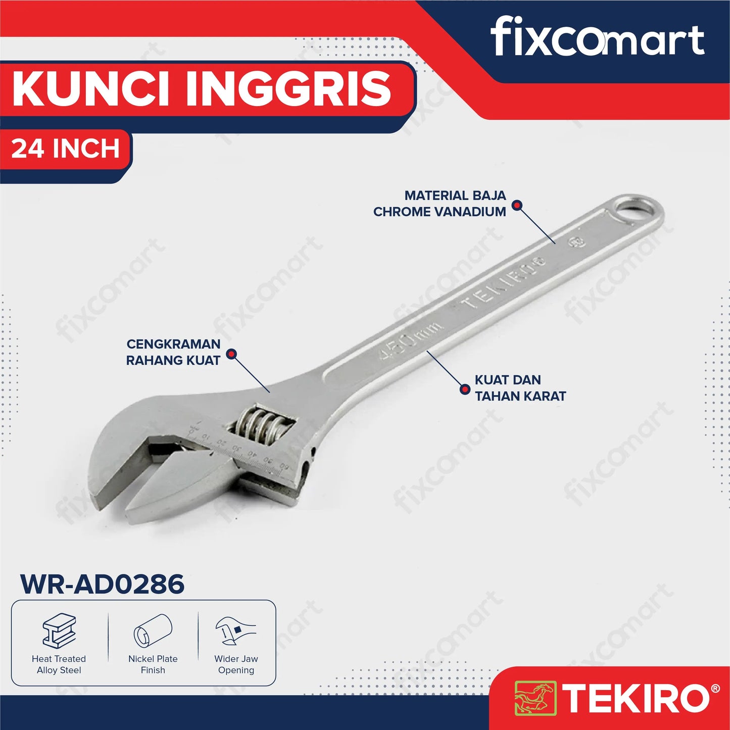 Tekiro Kunci Inggris 24 Inch FIXCOMART