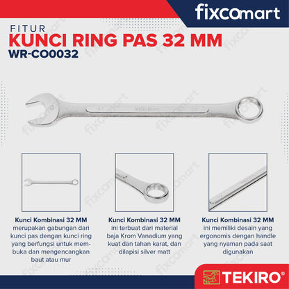Tekiro Kunci Ring Pas 32 Mm Sunk Panel FIXCOMART
