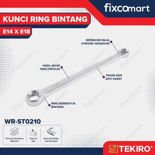 Tekiro Kunci Ring Bintang E14 X E18 FIXCOMART