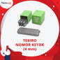 Tekiro Angka Ketok 4 mm / Tekiro Nomer Ketok 4 mm