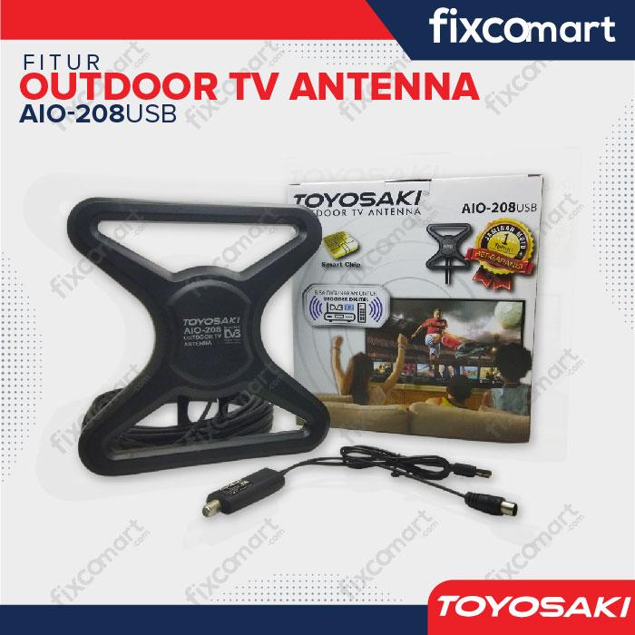 ANTENA TV Digital Outdoor Toyosaki AIO 208 SC USB DVB