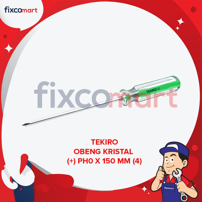 Tekiro Obeng In Line / Kristal (+) PH00 - PH0 (2.5 - 4 mm)
