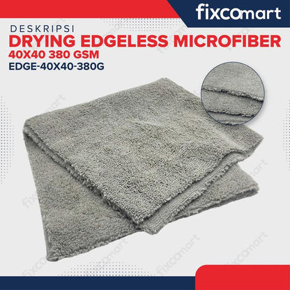 Kain Lap Microfiber - Drying Edgeless Microfiber 40x40 400 GSM Mobil Motor Dapur