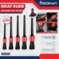 Sikat Kuas alat Detailing 5 Pcs Pembersih Debu Exterior Interior Dashboard 5 in 1 - Paket kuas detailing Interior Exterior Ruang Mesin Velg Mobil 5 IN 1