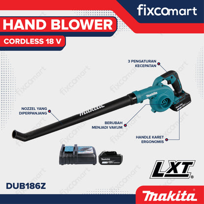 Makita Hand Blower DUB186Z Cordless 18 V Mesin Peniup Angin Baterai - Alat peniup angin
