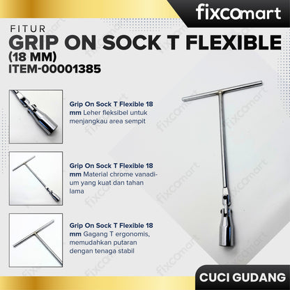 GARAGE SALE - GRIP ON Sock T Flexible 18 mm