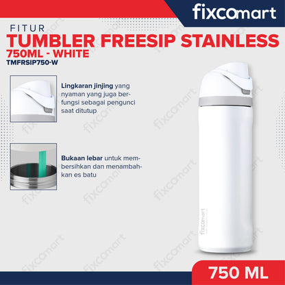 FIXCOMART TUMBLER STAINLESS 304 GAGANG 750ML - Botol Minum besar Menjaga suhu Panas dan Dingin portable BPA FREE STAINLESS  - Botol Minum 750ML