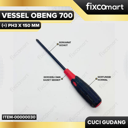 GARAGE SALE - VESSEL Obeng 700 (+) PH3 X 150 mm