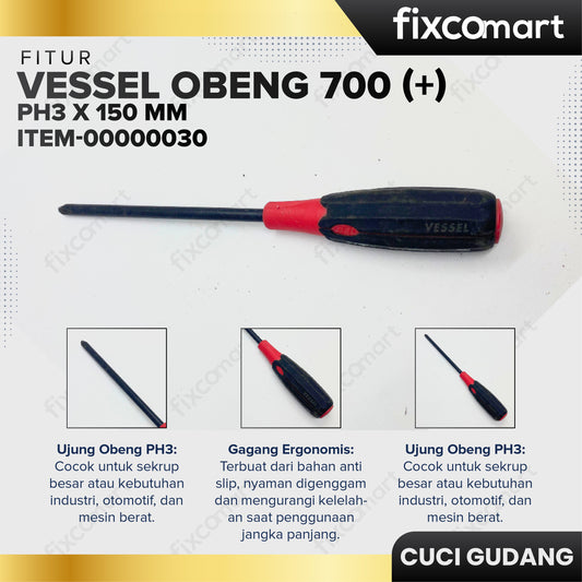 GARAGE SALE - VESSEL Obeng 700 (+) PH3 X 150 mm