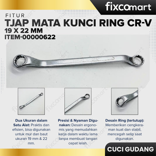 GARAGE SALE - Tjap Mata Kunci Ring CR-V 19 x 22 mm