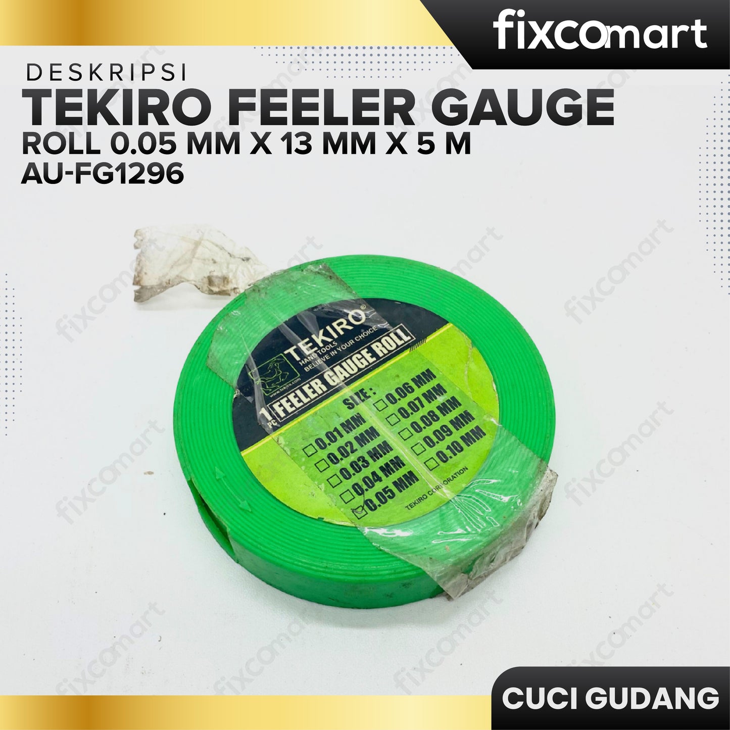GARAGE SALE - TEKIRO Feeler Gauge Roll 0.05 Mm X 13 Mm X 5 M