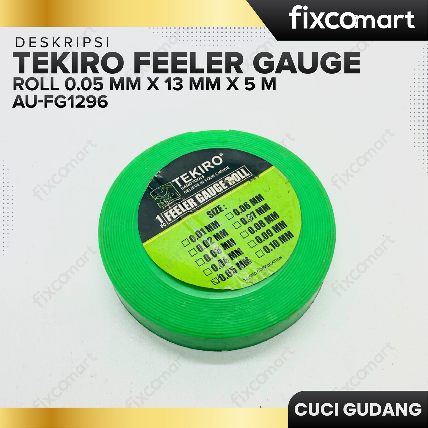 GARAGE SALE - TEKIRO Feeler Gauge Roll 0.05 Mm X 13 Mm X 5 M