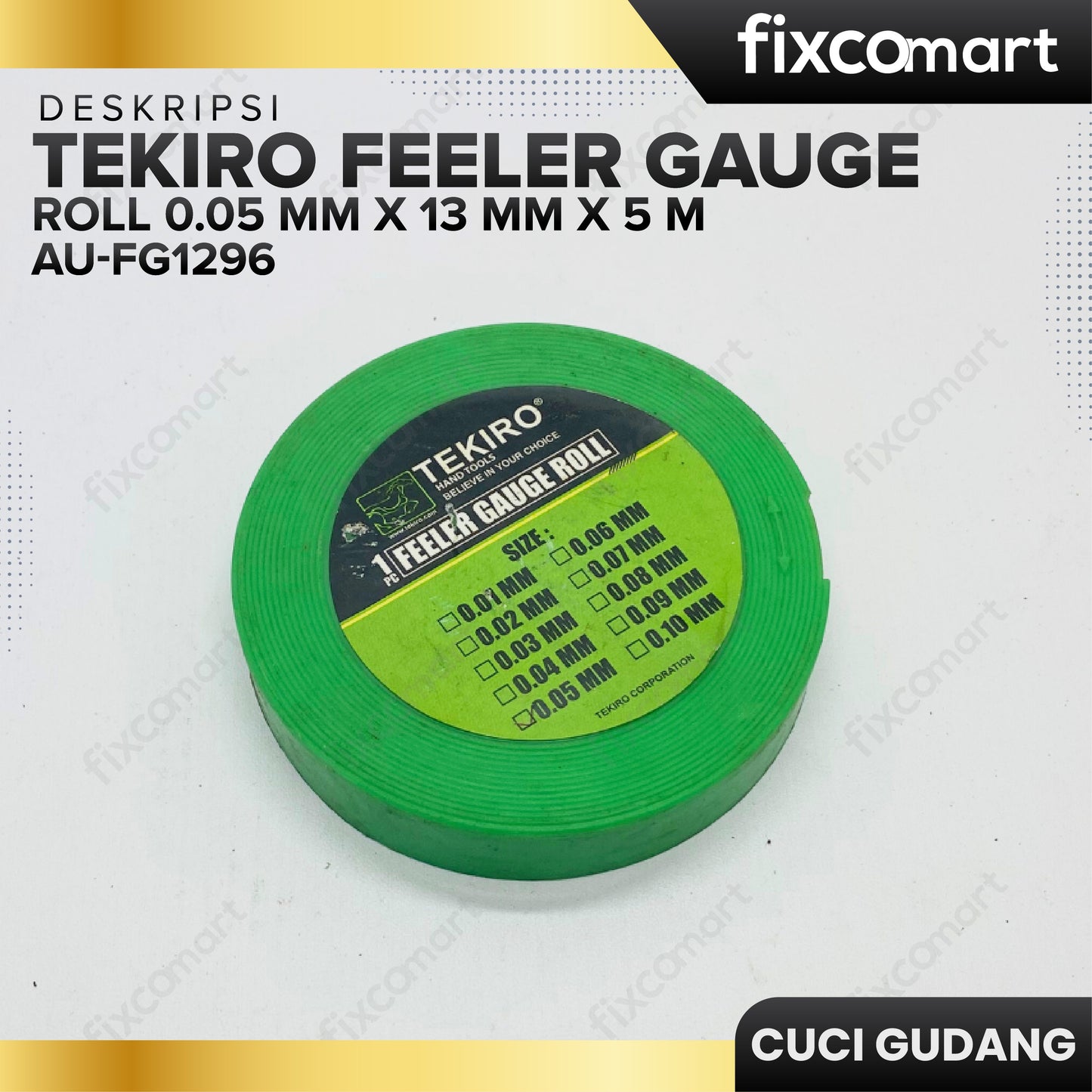 GARAGE SALE - TEKIRO Feeler Gauge Roll 0.05 Mm X 13 Mm X 5 M