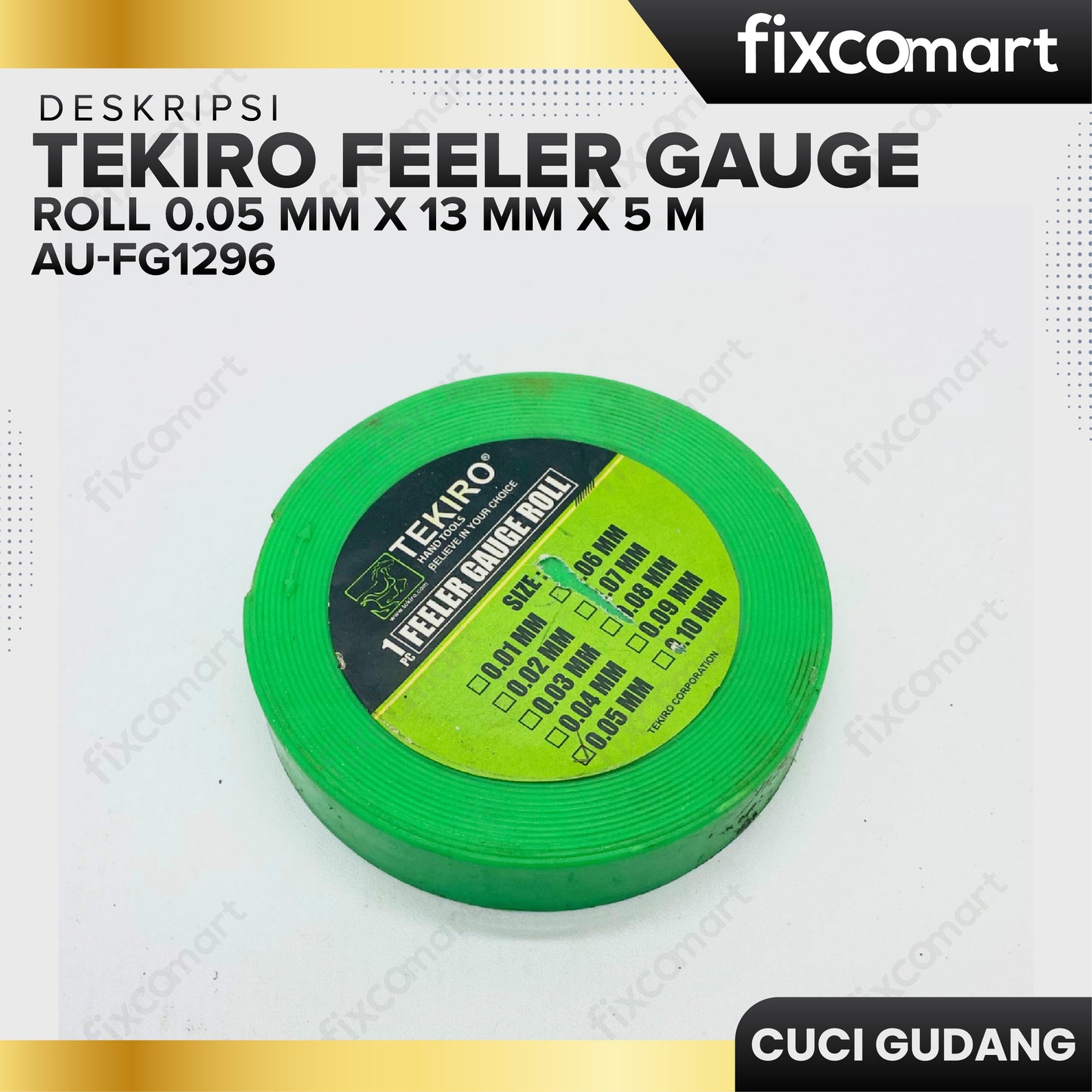 GARAGE SALE - TEKIRO Feeler Gauge Roll 0.05 Mm X 13 Mm X 5 M