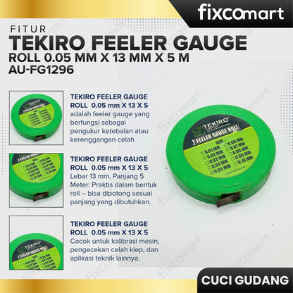 GARAGE SALE - TEKIRO Feeler Gauge Roll 0.05 Mm X 13 Mm X 5 M