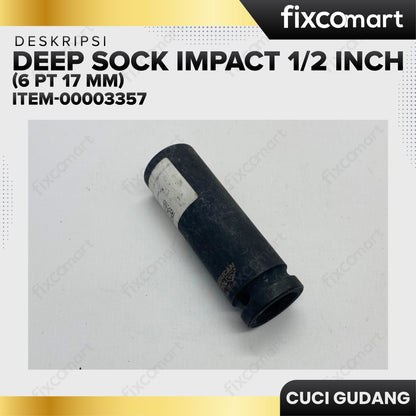 AMERICAN TOOL 1/2" Dr. Deep Sock Impact 6 PT 17 mm