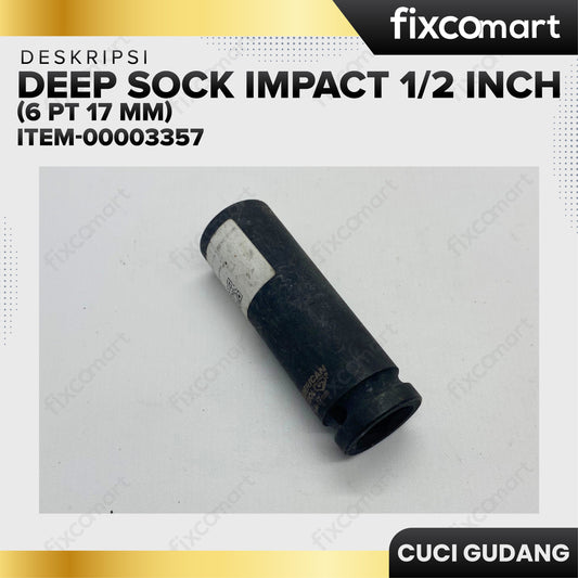 AMERICAN TOOL 1/2" Dr. Deep Sock Impact 6 PT 17 mm