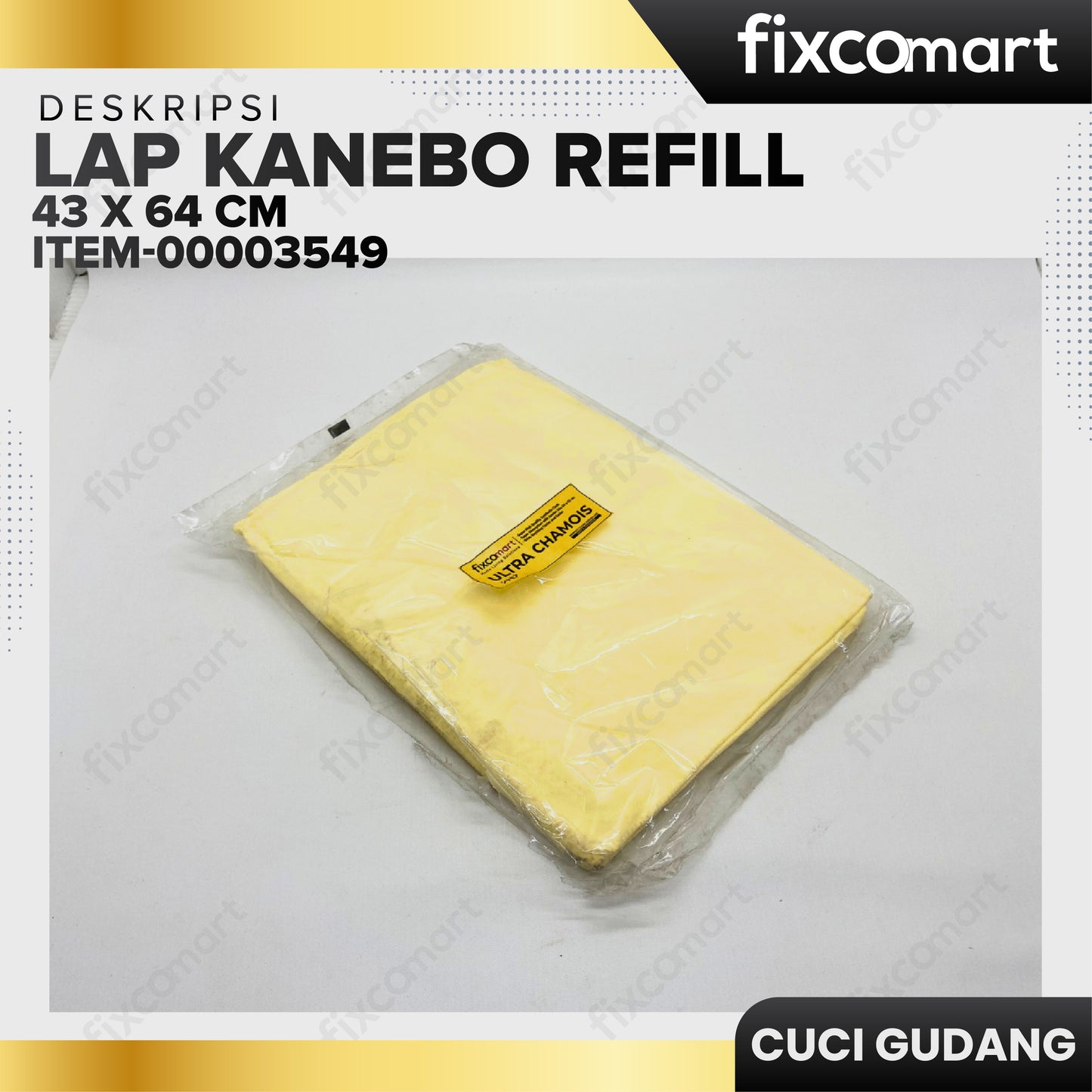 GARAGE SALE - Lap Kanebo Refill (Non Brand) Ukuran 43 x 64 cm