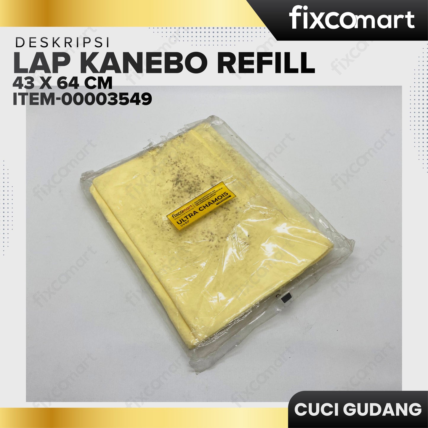 GARAGE SALE - Lap Kanebo Refill (Non Brand) Ukuran 43 x 64 cm