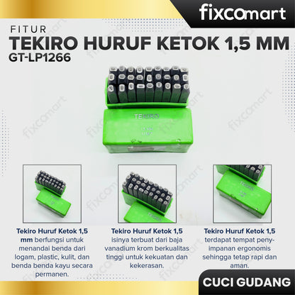 GARAGE SALE - TEKIRO Huruf Ketok 1.5 mm