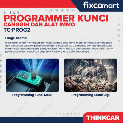 ThinkCar Prog2 Alat Scanner Mobil OBD2 Car Diagnostic - Thinkcar TC-PROG2 Programmer Kunci & Alat IMMO