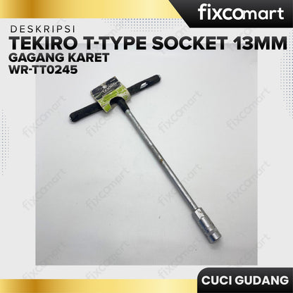 GARAGE - TEKIRO T-Type Socket 13 Mm Gagang Karet