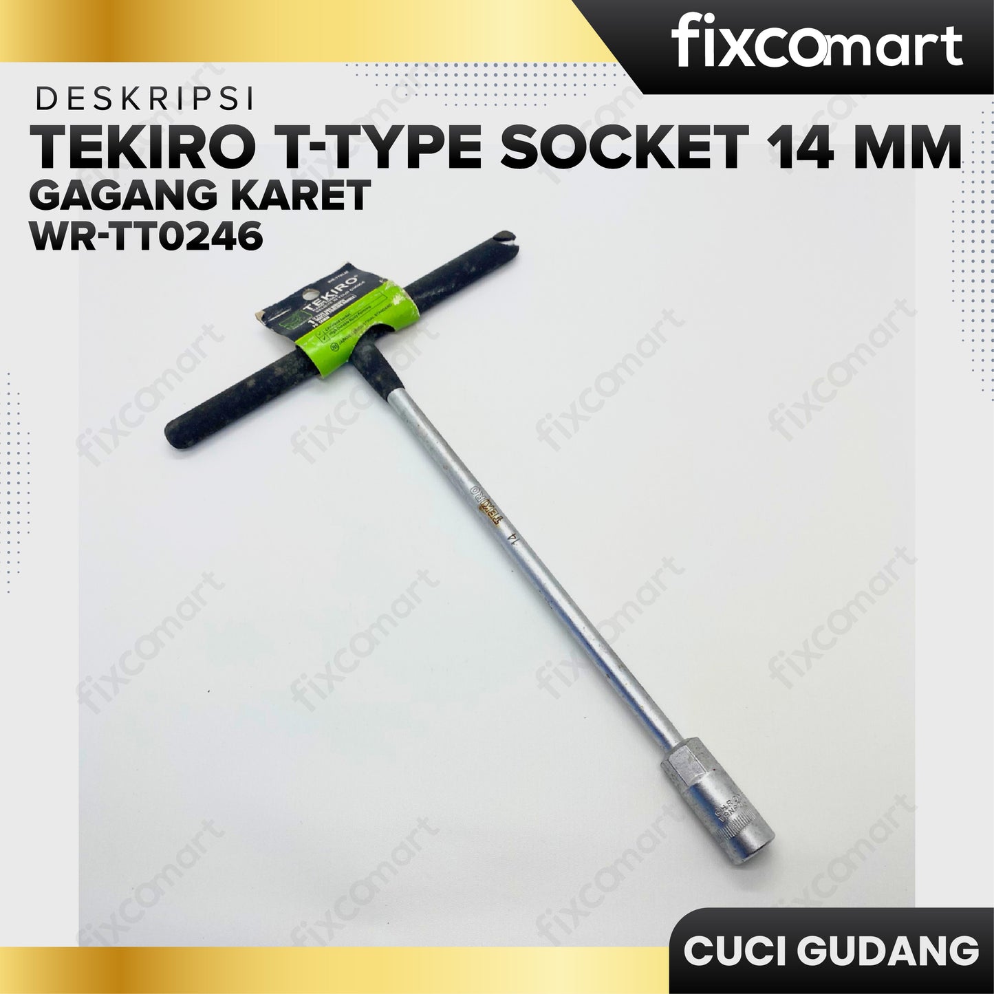 GARAGE SALE - TEKIRO T-Type Socket 14 Mm Gagang Karet