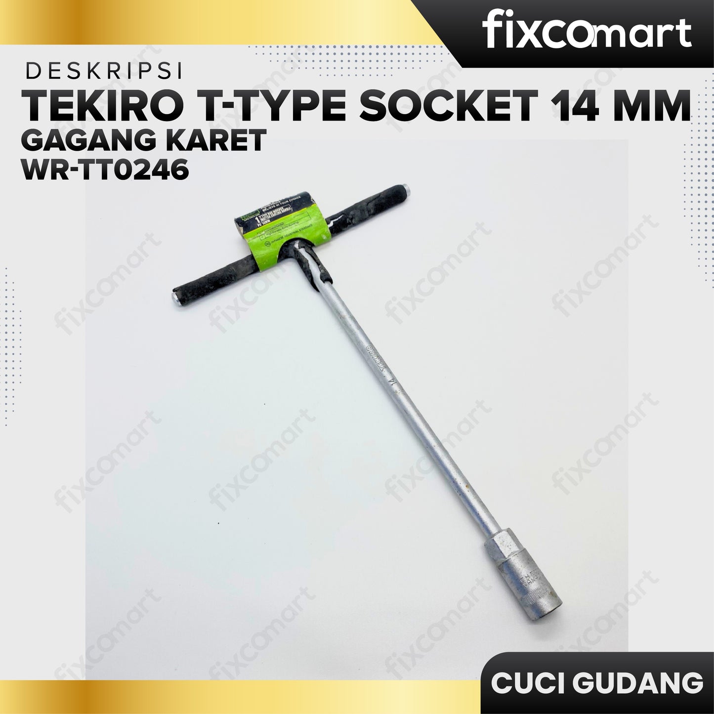 GARAGE SALE - TEKIRO T-Type Socket 14 Mm Gagang Karet