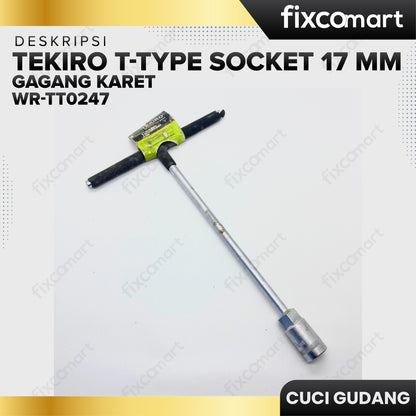 GARAGE SALE - TEKIRO T-Type Socket 17 Mm Gagang Karet
