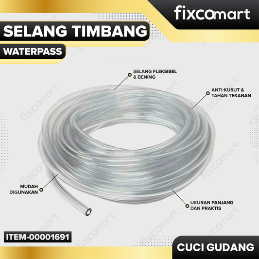 GARAGE SALE - Selang Timbang Waterpass (Per Meter)