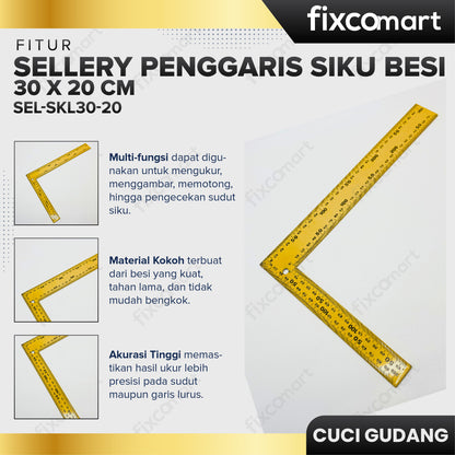GARAGE SALE - SELLERY PENGGARIS SIKU BESI 30 x 20 cm