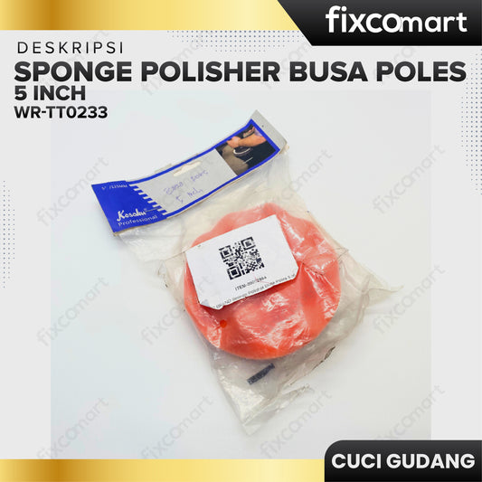GARAGE SALE - NO BRAND Sponge Polisher Busa Poles 5 Inch