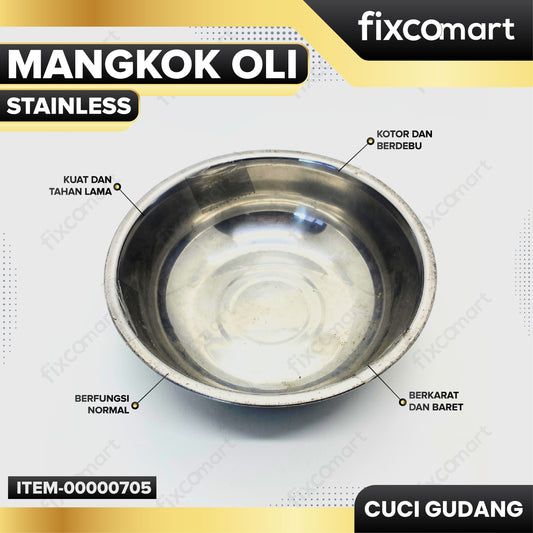 GARAGE SALE - Mangkok Oli Stainless