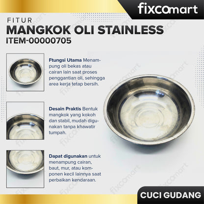 GARAGE SALE - Mangkok Oli Stainless