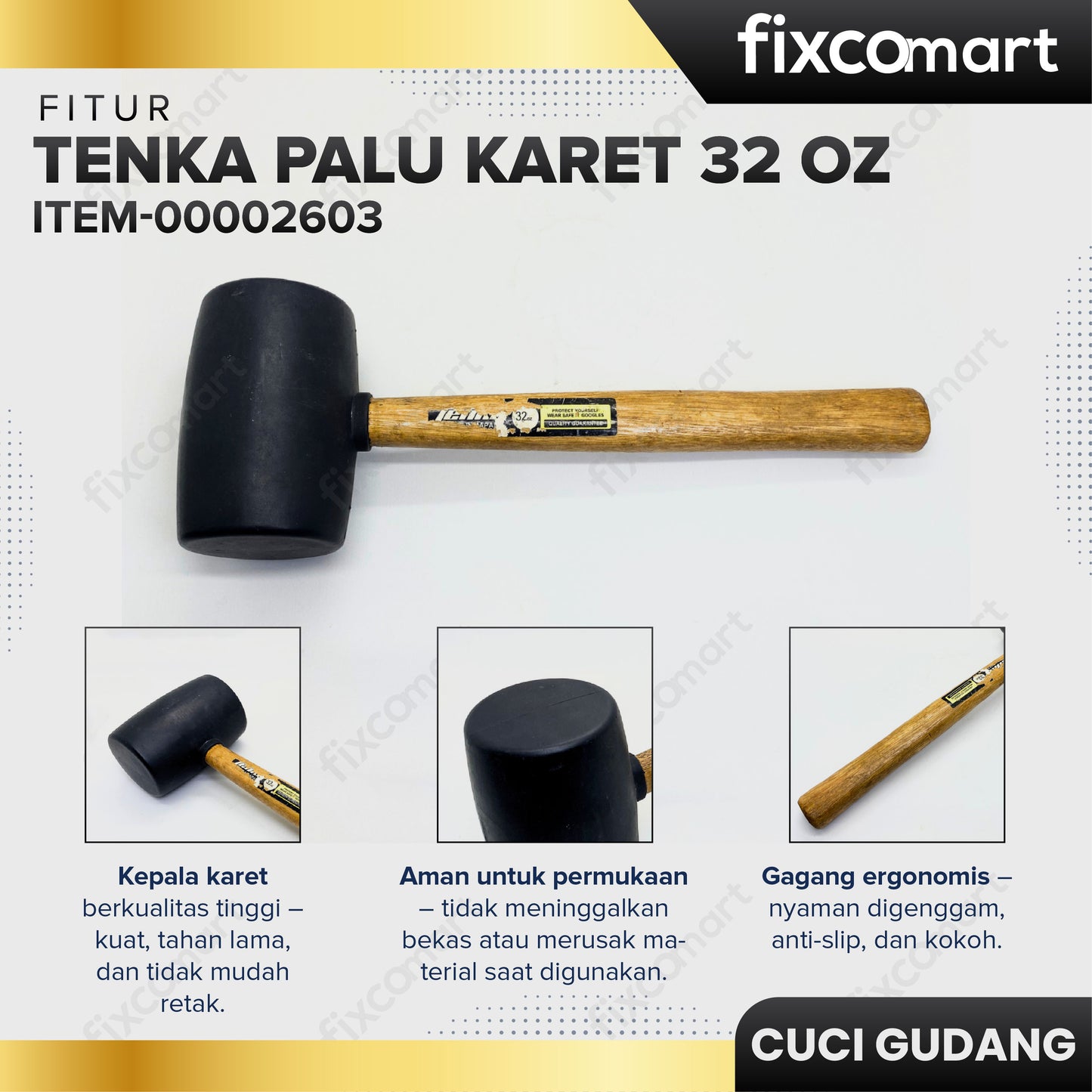 GARAGE SALE - TENKA Palu Karet 32 Oz
