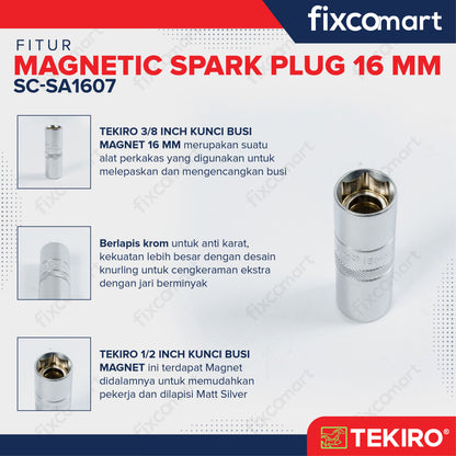 TEKIRO 3/8" DR. K BUSI MAGNET 16 MM