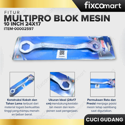 GARAGE SALE - MULTIPRO Blok mesin 10" 24X17